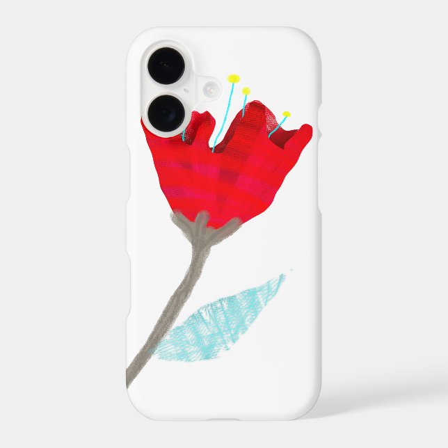 Only one red flower alone (Back)