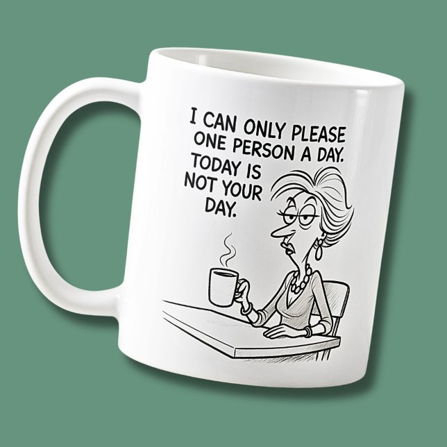 Only Please One, Funny Sarcastic Office Lady Coffee Mug (Creator Uploaded)