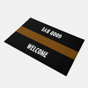 Only Stripes brown + your background & ideas Doormat