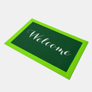 Only Stripes Frame spring green + your backgr. Doormat