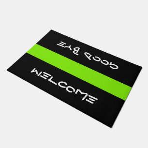 Only Stripes spring green + your background & idea Doormat