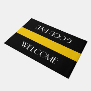 Only Stripes yellow + your background & ideas Doormat