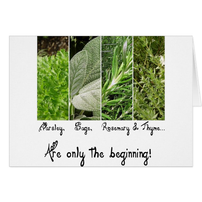 Only the Beginning Card (Front Horizontal)