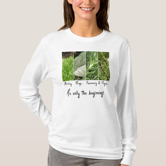 Only the Beginning Ladies Long Sleeve Tee (Front)