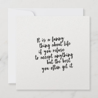 ONLY THE BEST 5.25 x 5.25 card