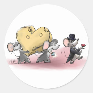 Only The Best Cheese Will Do (with Mic, Mac & Moe) Classic Round Sticker