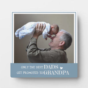 Only The Best Dads Get Promoted To Grandpa Photo Plaque