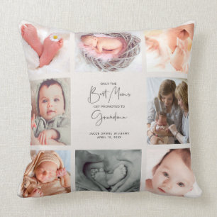 Only the Best Moms Get Promoted to Grandma 8 Photo Cushion