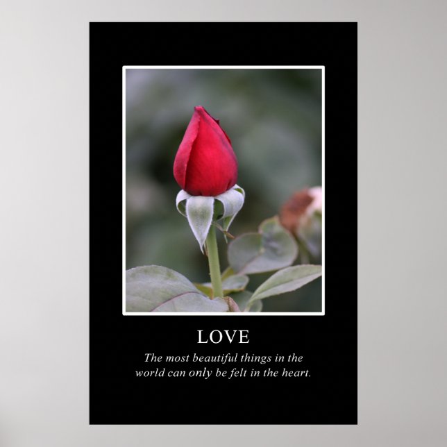 Only the heart knows true beauty poster (Front)