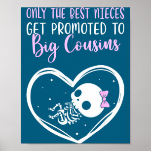 Only The Nieces Get Promoted To Big Cousins Baby C Poster