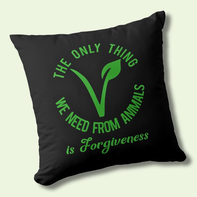 Only Thing We Need From Animals Is Forgiveness Cushion (Creator Uploaded)