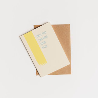 Only you can find your path inspiring quote postcard