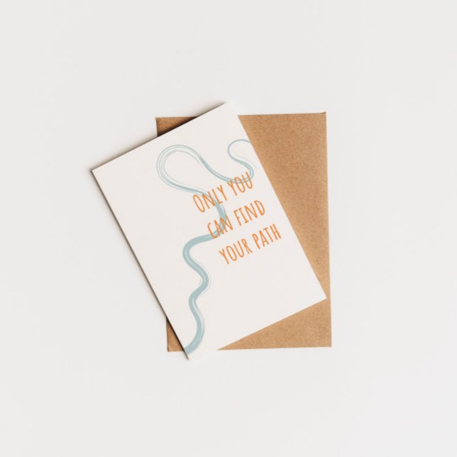 Only you can find your path inspiring quote postcard (Creator Uploaded)
