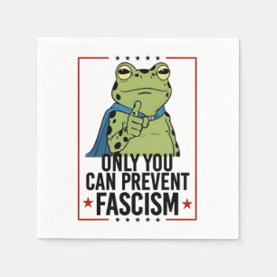 Only you Can Prevent Facism Democratic USA Patriot Napkin