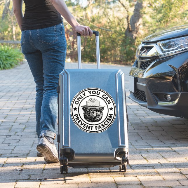 Only You Can Prevent Fascism Vintage Resist (Suitcase Insitu)
