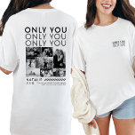 Only You Photo Collage Picture Shirt For Boyfriend<br><div class="desc">Show your boyfriend how much he means to you with the Only You Photo Collage Picture Shirt. This custom shirt lets you design a personalised photo collage, showcasing your favourite memories together. With the back print design, your photos are beautifully displayed, turning this shirt into a one-of-a-kind keepsake. It's a...</div>