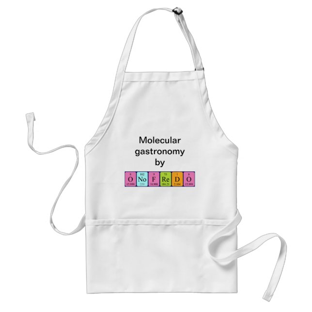 Onofredo periodic table name apron (Front)