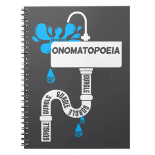 Onomatopoeia creative writing or poetry notebook