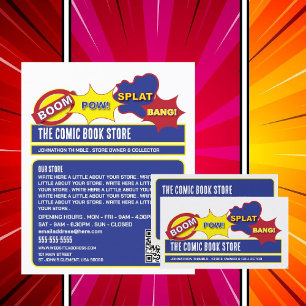 Onomatopoeia Design - Comic Book Store/Collector Business Card