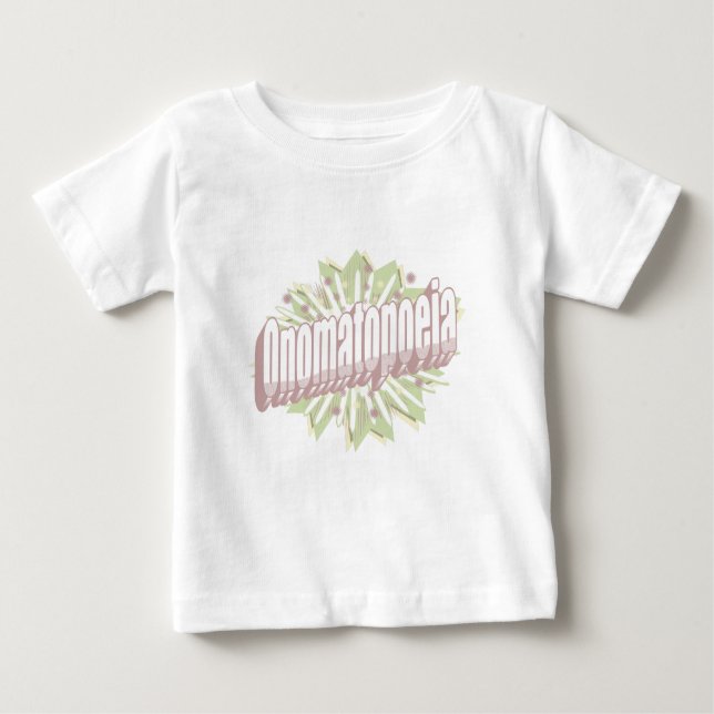 Onomatopoeia Explosion English Language  Baby T-Shirt (Front)