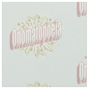 Onomatopoeia Explosion English Language  Fabric