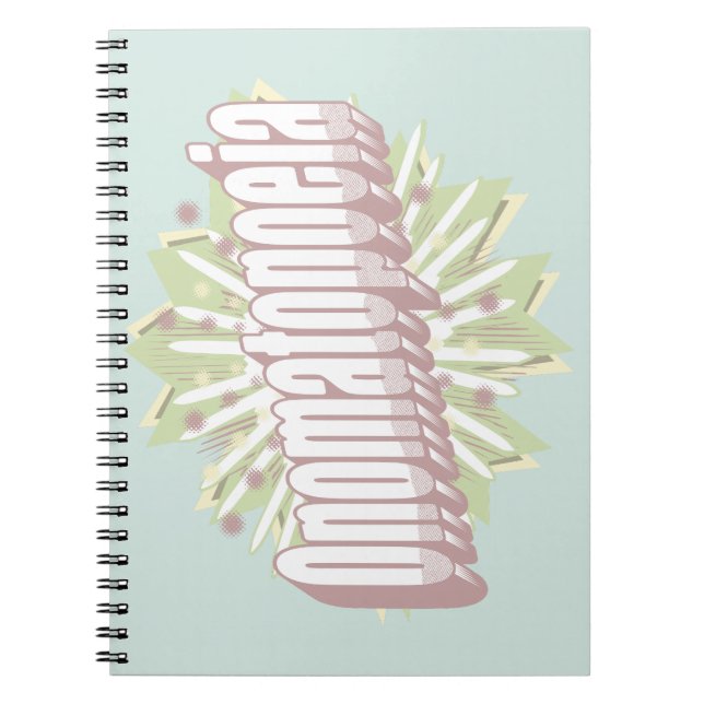 Onomatopoeia Explosion English Language  Notebook (Front)