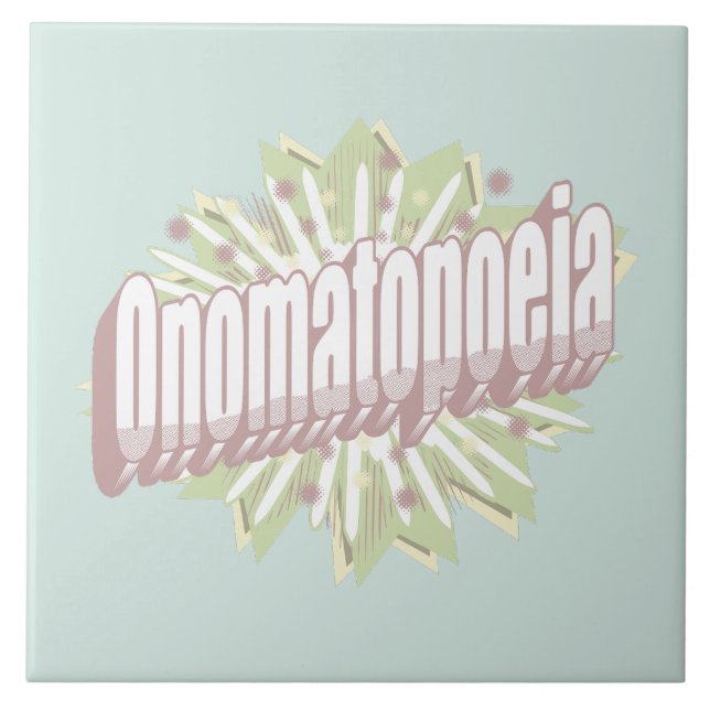 Onomatopoeia Explosion English Language  Tile (Front)