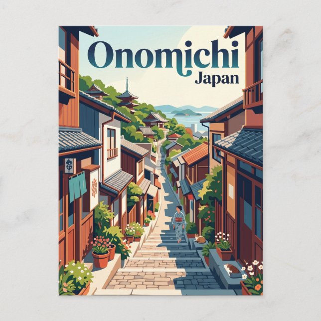 Onomichi Alley Japan Postcard (Front)