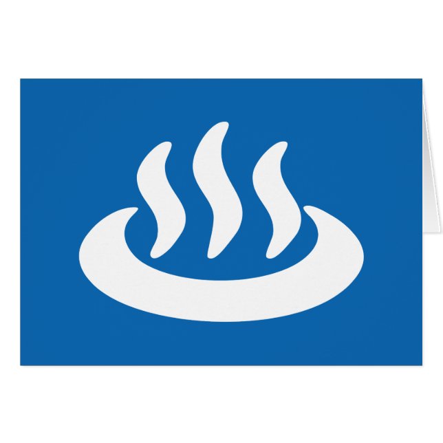 Onsen ♨ Hot Spring 温泉 Japanese Sign (Front Horizontal)