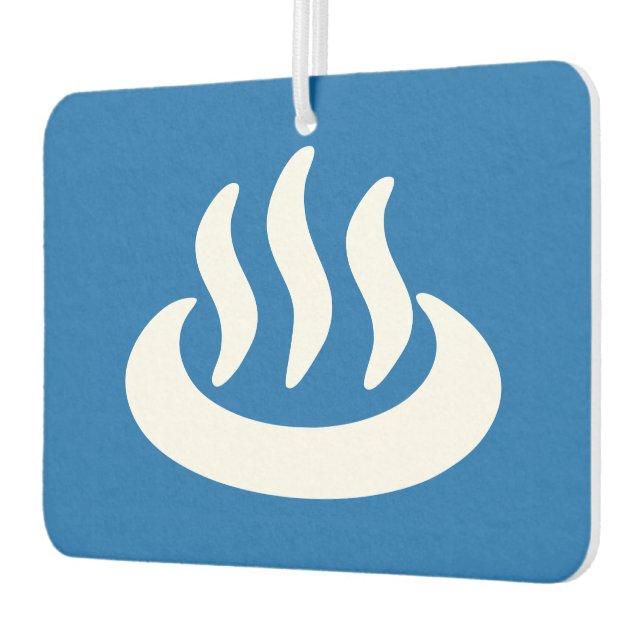Onsen ♨ Hot Spring 温泉 Japanese Sign Car Air Freshener (Left)