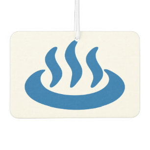 Onsen ♨ Hot Spring 温泉 Japanese Sign Car Air Freshener