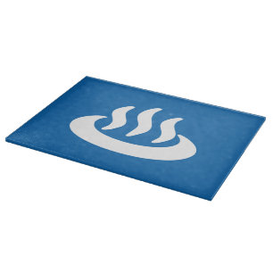 Onsen ♨ Hot Spring 温泉 Japanese Sign Cutting Board