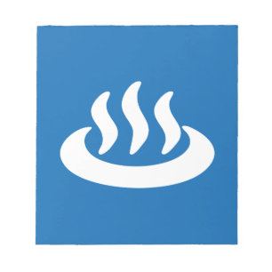 Onsen ♨ Hot Spring 温泉 Japanese Sign Notepad