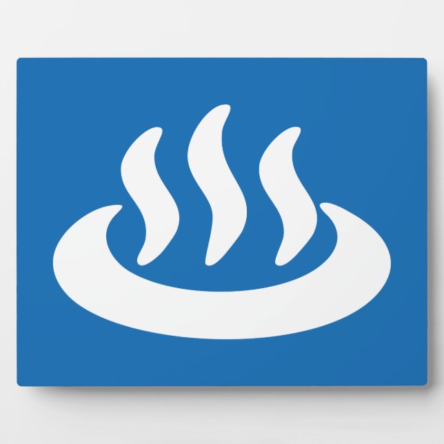 Onsen ♨ Hot Spring 温泉 Japanese Sign Plaque (Front)