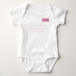 Onsie with Christianality defined Baby Bodysuit