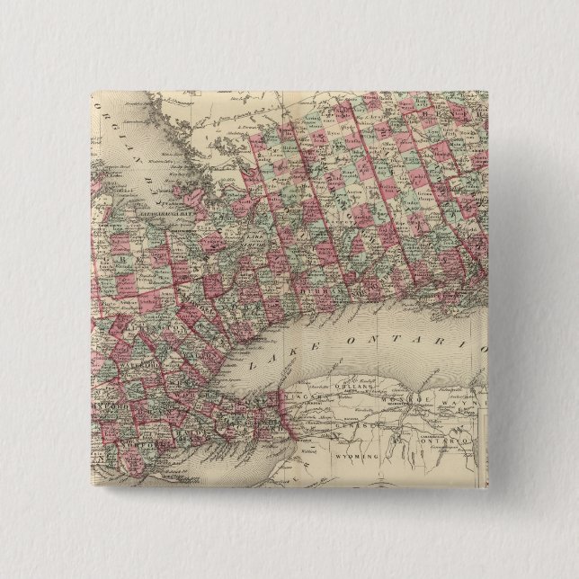 Ontario 15 Cm Square Badge (Front)