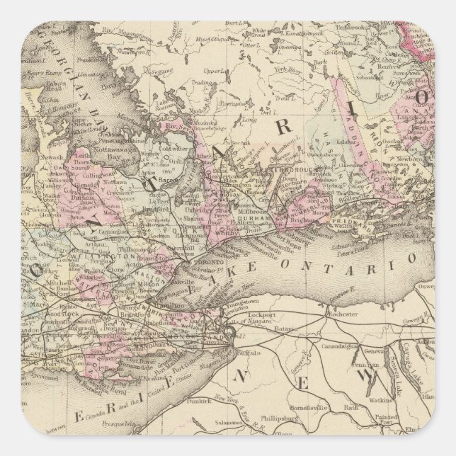 Ontario 2 square sticker (Front)