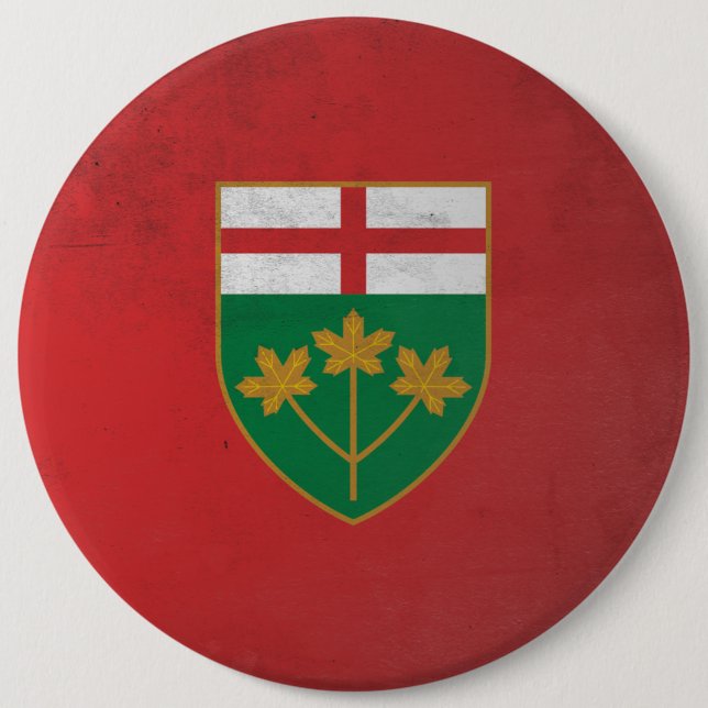 Ontario 6 Cm Round Badge (Front)