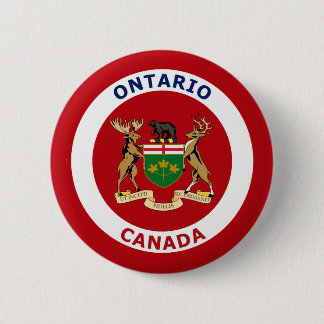 ONTARIO, CANADA 6 CM ROUND BADGE