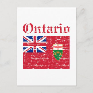 Ontario Canada Flag design Postcard
