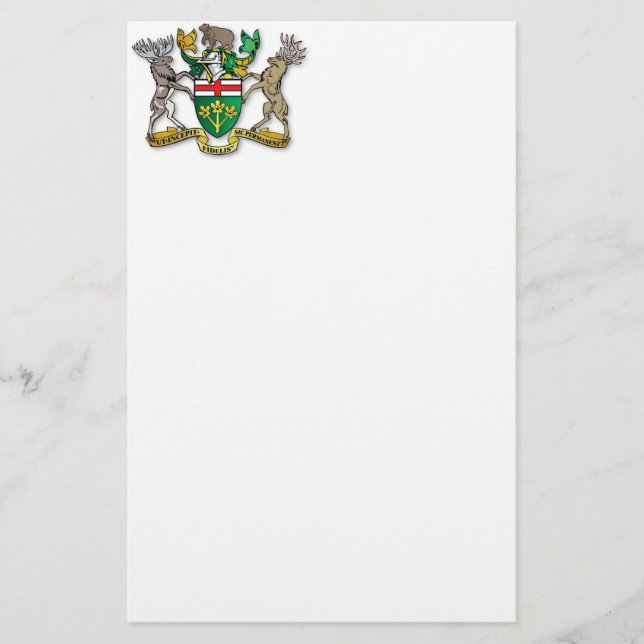 Ontario coat of arms stationery (Front)