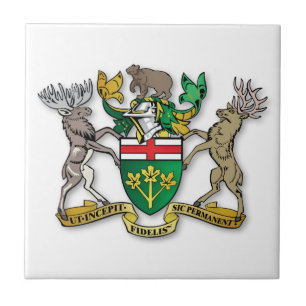 Ontario coat of arms tile