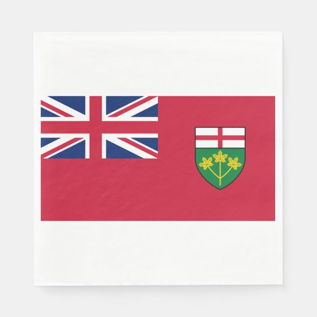 Ontario Flag Napkin (Front)