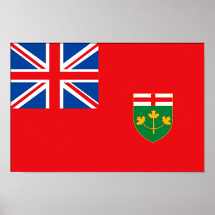 ONTARIO Flag Poster