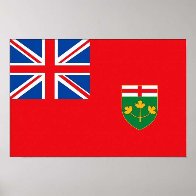 ONTARIO Flag Poster (Front)