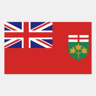 Ontario Flag Rectangular Sticker