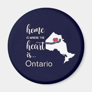 Ontario Home is where the heart is Magnet