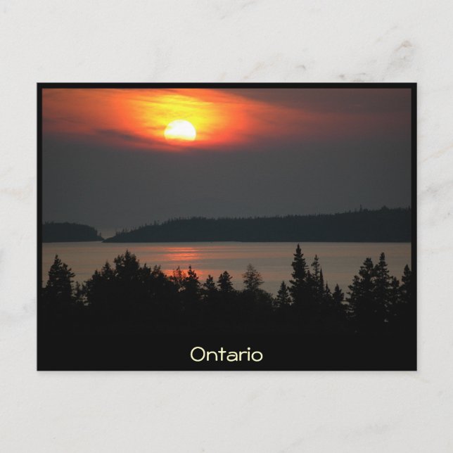 Ontario - Lake Superior Sunset - Postcard (Front)