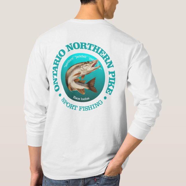 Ontario Pike Fishing T-Shirt (Back)