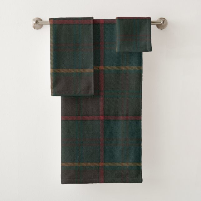 Ontario Provincial Tartan Bath Towel Set (Insitu)